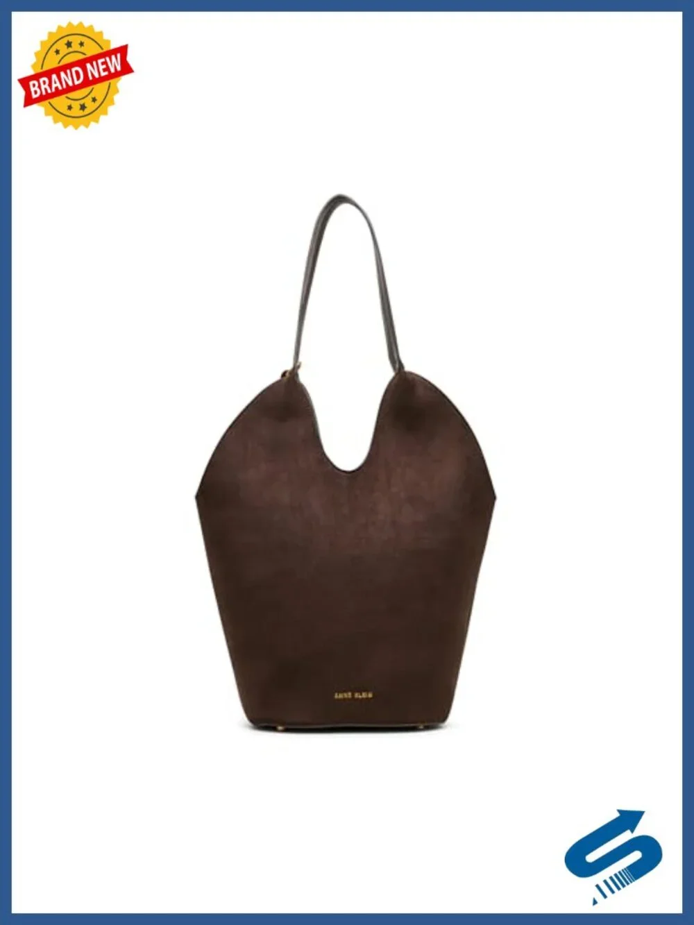Faux Suede Hobo Handbag with Snap Closure